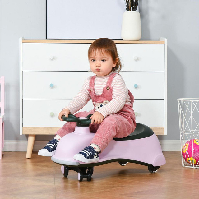 RIDE ON WIGGLE CAR W/LED FLASHING WHEELS, SWING CAR FOR TODDLERS, NO BATTERIES, GEARS OR PEDALS - TWIST in Toys & Games - Image 3