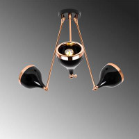 East Urban Home Wooster 3-Light Novelty Dome Pendant