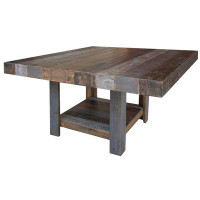 Millwood Pines Loft Brown 54" Square Dining Table