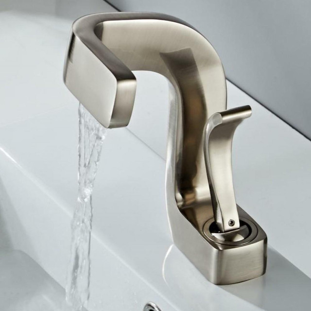 All Twisted Single Handle, Single Hole Bathroom Faucet ( 3 Finishes - Chrome, Brushed & Black ) in Plumbing, Sinks, Toilets & Showers - Image 3