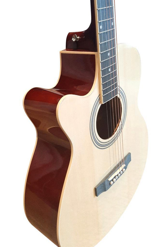 Left handed Acoustic Guitar for Beginners Adults Students 40 inch Full size Natural SPS374LF Free Shippin in Guitars - Image 3