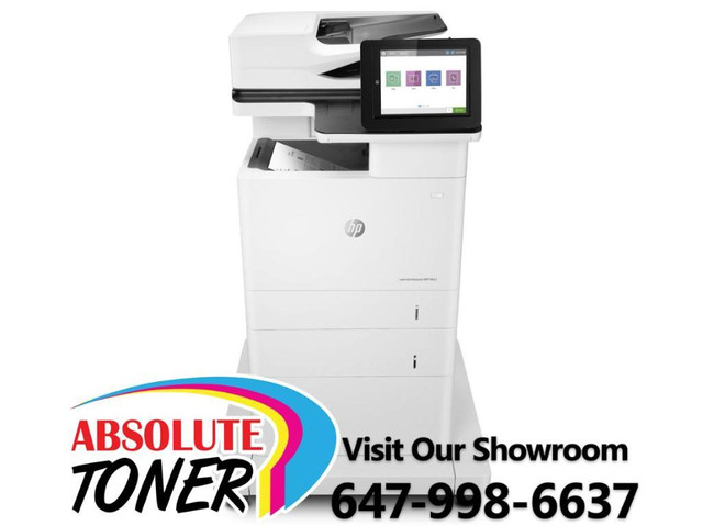 HP Laserjet Enterprise MFP M632fht Monochrome Multifunction Laser Printer Scanner Copier 65PPM REPOSSESSED in Printers, Scanners & Fax - Image 2