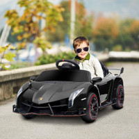 12V ELECTRIC RIDE ON CAR WITH BUTTERFLY DOORS, 4.3MPH KIDS RIDE-ON TOY FOR BOYS AND GIRLS WITH REMOTE CONTROL