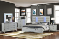 White LED Bedroom Set on Discount !! Biggest Clearance !!