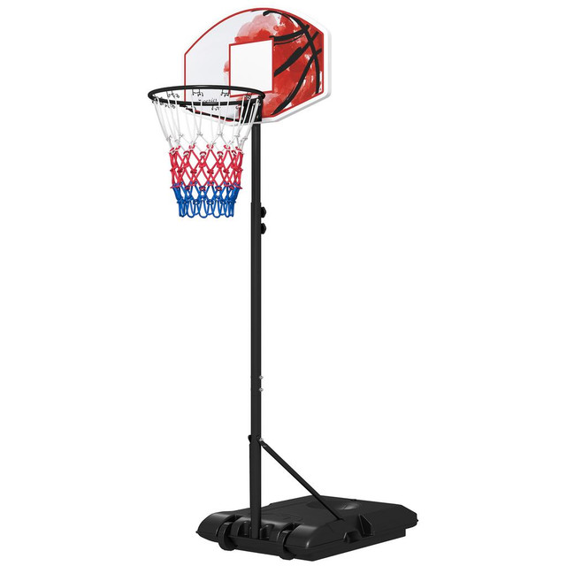 Basketball Hoop 28.3"x 29.1"x 96.9" Black, Clear, Orange in Exercise Equipment - Image 2