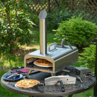 Alphamarts Portable Outdoor Pizza Oven - Multi-Fuel Wood and Gas Fired