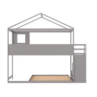 Kunpeng House Bunk Bed With Storage
