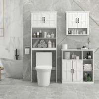 Bathroom Cabinet 31.5" W x 13.4" D x 31.9" H White