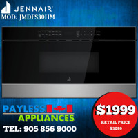 Jenn-Air Noir JMDFS30HM 30 Under counter Microwave Drawer 1.2 cu. ft. Capacity Stainless Steel color
