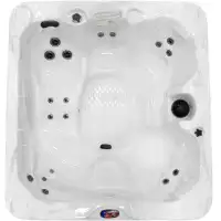 American Spas Dual Voltage 6-Person 18-Jet 110v-240v Plug and Play Acrylic Lounger Standard Hot Tub with Ozonator