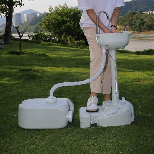 Portable Hand-Wash Sink +Faucet Station with 24L Recovery Tank -  WORK SITES - CAMPING - SOCIAL EVENTS  - FREE SHIPPING in Other Business & Industrial - Image 3