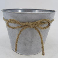 Rosalind Wheeler Bucket Shape With Brown Rope Ribbon Planter
