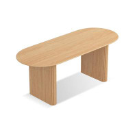 Fit and Touch 70.87" Solid Wood Burlywood  Dining Table