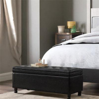 Alcott Hill Upholstered Tufted Button Storage Bench ,bed Bench
