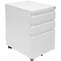 Mount-it Mount-It! Mobile Vertical File Cabinet with Three Drawers | Under Desk Rolling Storage