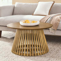 Gracie Oaks Modern coffee table with solid wood legs