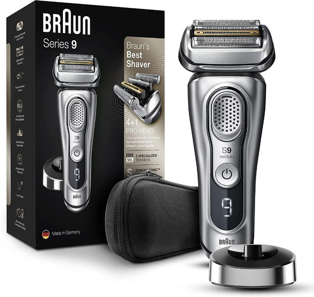 HUGE Discount! Braun Electric Razor for Men, Waterproof Foil Shaver, Series 9 9330s, Wet & Dry Shave  FREE Delivery in Health & Special Needs