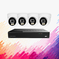Promotion! AIBASE COLOR AI 4CH NVR WITH 8MP Face and License plate detection IP CAMERA KIT (KIT-NV3104-8M-AI)