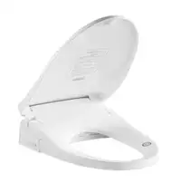 Elongated Smart, Soft Close, Heated, LED Light Bidet Toilet Seat in White with Remote ( Rear / Front Bidet ) VAD