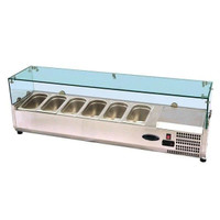 71 CHEF Refrigerated Counter Top Topping Rail VRXH-1800/380