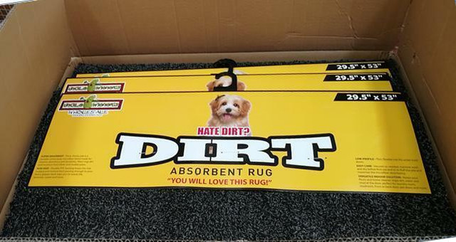 NEW DIRT TRAPPER ENTRY FLOOR MAT SUPER ABSORBENT RUG in Rugs, Carpets & Runners in Alberta - Image 4