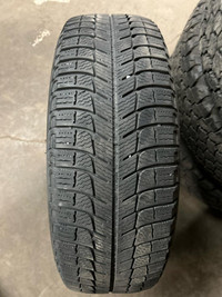 4 pneus dhiver P195/65R15 95T Michelin X-ice Xi3 43.5% dusure, mesure 6-6-6-6/32