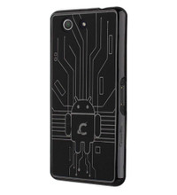 Cruzerlite Xperia Z3 Compact Case, Cruzerlite Bugdroid Circuit TPU Case Compatible for Sony Xperia Z3 Compact