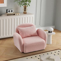 Latitude Run® Lazy Sofa Chair Teddy Fabric
