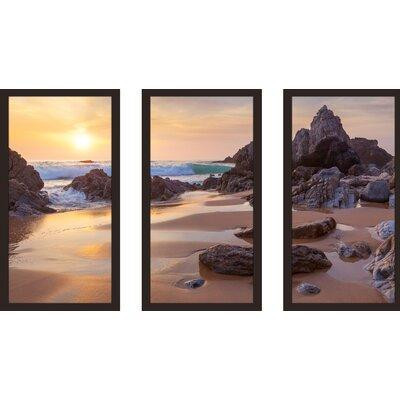 Made in Canada - Picture Perfect International Sea Landscape - 3 Piece Picture Frame Photograph Print Set on Acrylic in Home Décor & Accents