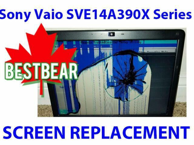 Screen Replacment for Sony Vaio SVE14A390X Series Laptop in System Components in Markham / York Region