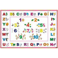 Imagine Work Surface Letters and Numbers Activity Pad Huge Extra Large Non-Slip Desk Pad