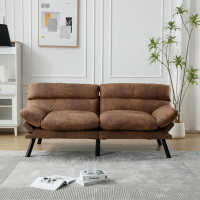 Hokku Designs Chic Coolmore Velvet Loveseat: Stylish Accent Sofa With Elegant Metal Feet - Ideal For Any Room