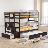 Harriet Bee Edele Twin over Twin Standard Bunk Bed with Trundle by Harriet Bee