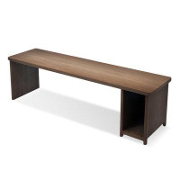 Lilac Garden Tools 62.99" nut-brown Rectangular Solid Wood desks