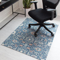 Anji Mountain Alta Floral Pattern Chair Mat with Non Slip Backing