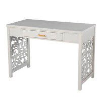 Wildon Home® Harlon Desk W/ Storage, Light Grey