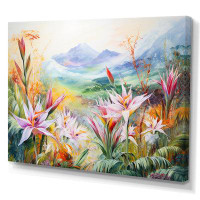 Winston Porter Birds Of Paradise Flowers Mountain I - Flowers Canvas Wall Art