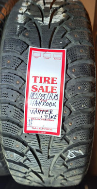 P 185/55/ R15 Hankook I*Pike STUDDED Winter M/S*  Used WINTER Tire 75% TREAD LEFT  $60 for THE TIRE / 1 TIRE ONLY !!