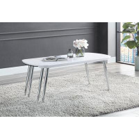 Wrought Studio Tempered Glass Coffee Table With Metal Legs