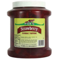 Strawberry Ice Cream Topping - 6 - 1/2 Gallon Containers / Case *RESTAURANT EQUIPMENT PARTS SMALLWARES HOODS AND MORE*