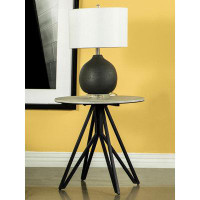 Corrigan Studio Amator Round End Table With Hairpin Legs