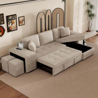 Hokku Designs Rentaro 104.63'' Chenille Square Arm Sofa