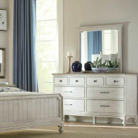 Laurel Foundry Modern Farmhouse Lesley 8 Drawer Double Dresser with Mirror