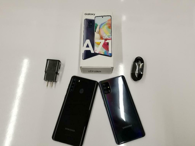 Samsung Galaxy A11 A21 A51 A71 CANADIAN MODELS ***UNLOCKED*** New condition with 1 Year warranty includes accessories in Cell Phones in Québec - Image 2