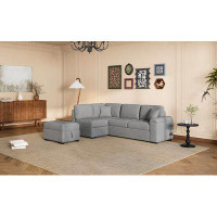 Latitude Run® L-Shape Corner Couch Sofa-Bed