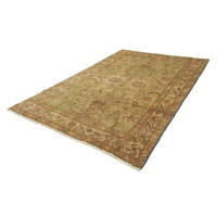 Isabelline One-of-a-Kind Romona Hand-Knotted Beige 7' x 10' Wool Area Rug