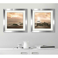 Made in Canada - Highland Dunes 'Best Seat In The House' 2 Piece Framed Acrylic Painting Print Set