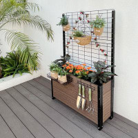 EverBloom Elevated Planter with Trellis