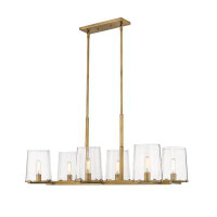 Z-Lite Callista 6 - Light Kitchen Island Linear Pendant with No Secondary Or Accent Material Accents