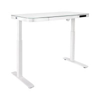 Seville Classics AIRLIFT® airLIFT 48" W Electric Adjustable Height Tempered Glass Desk